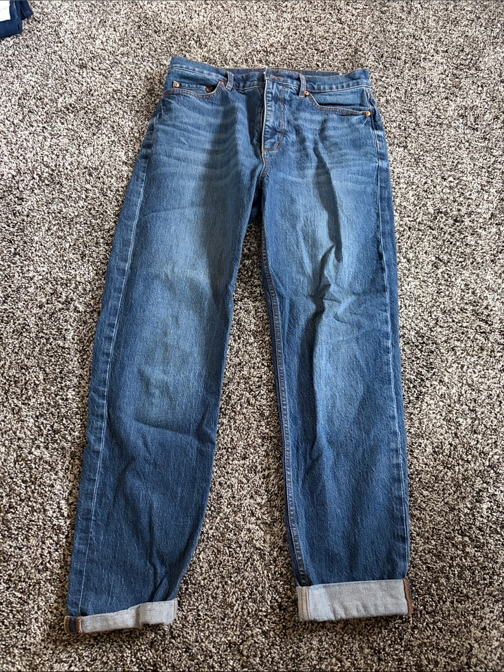 LOFT Women's Medium Blue Boyfriend Jeans